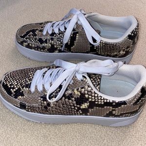 Jeffrey Campbell Snakeskin Sneakers